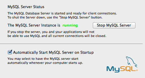 how to start using mysql on mac