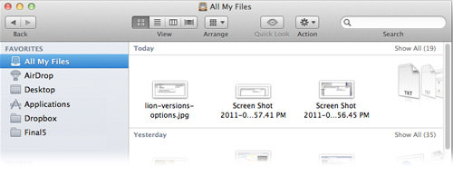 all my files