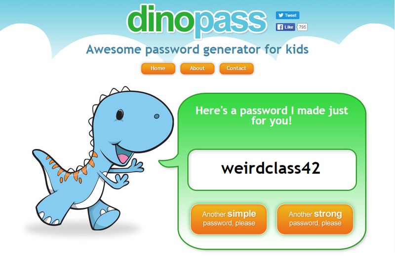 DinoPass interface