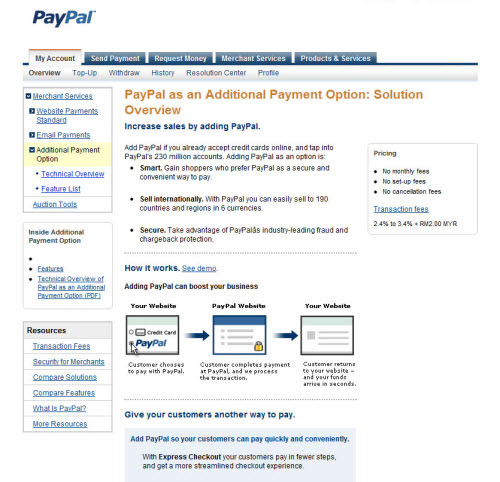 PayPal - Additional Payment Option