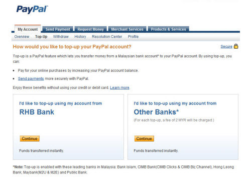 How to Top-Up Your PayPal Balance