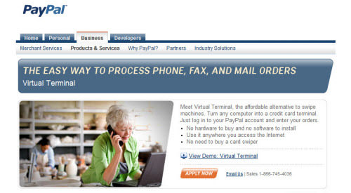 Overview of PayPal's Virtual Terminal