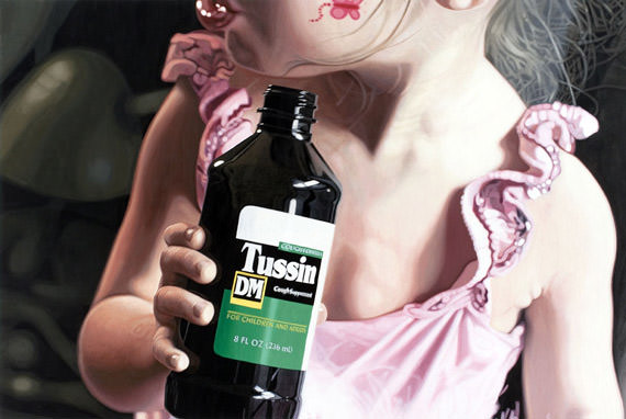 Artwork 'Girl Looking Left with Tussin' by Adam Stennett