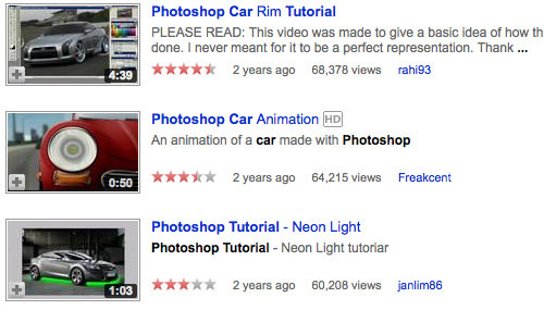 20多种汽车拉皮条和调教Photoshop教程 20多种汽车拉皮条和调教Photoshop教程