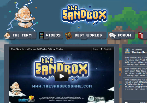 The Sandbox mobile video game smartphone app