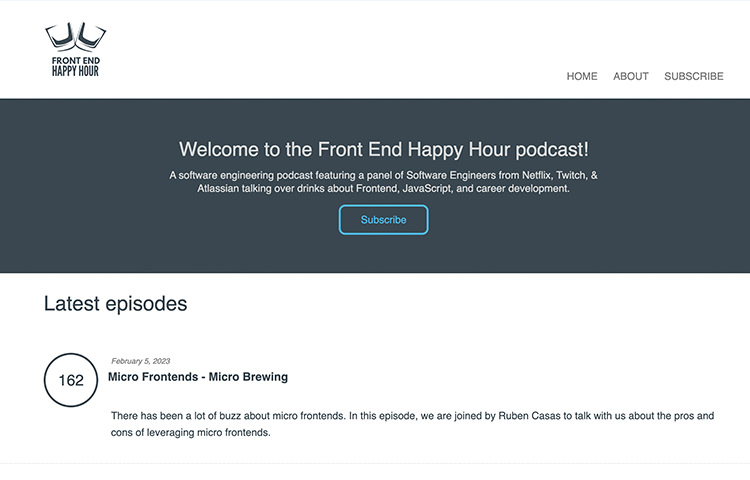 Podcast cover of Frontend Happy Hour