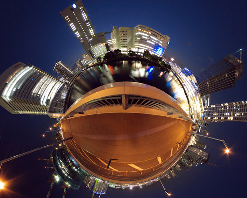 Minatomirai Bridge Panorama