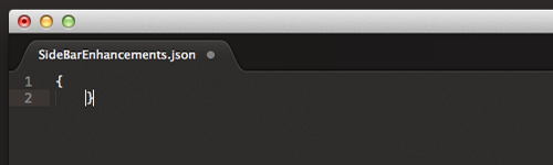 Editing SidebarEnhancements.json in Sublime Text