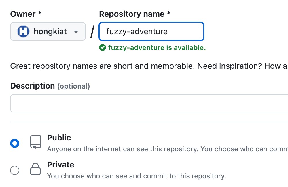 Creating a new repository on Github