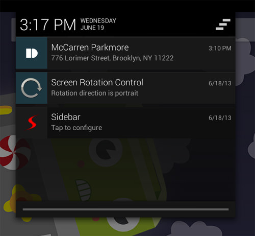 Notification on Android Device