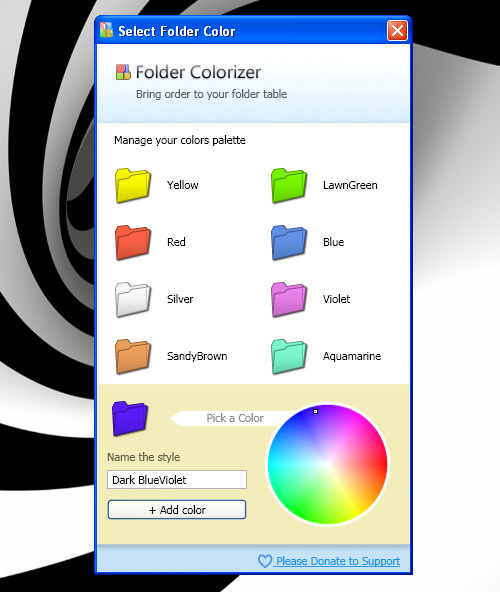 windows 7 folder color