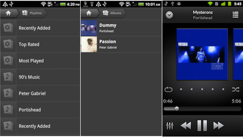 create playlist doubletwist app