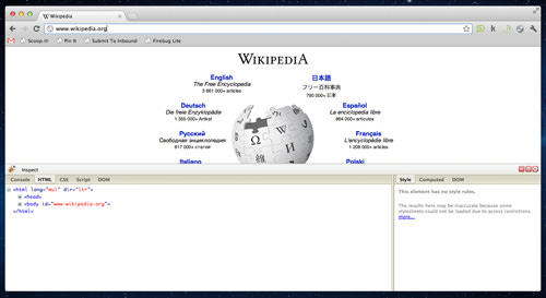 firebug lite for chrome mac