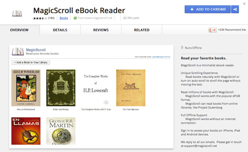 epub reader online chrome