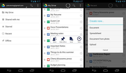 Android Google Drive