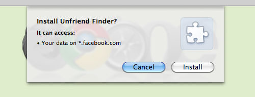 Installing Unfriend Finder