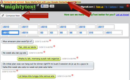 mightytext chrome extension