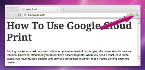 How to Setup and Print Wirelessly Google Cloud Print - Hongkiat