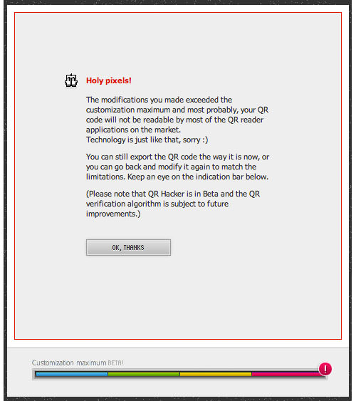 QR Hacker custom max