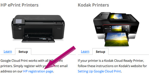 Register a Cloud-Ready Printer