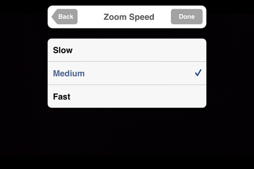 zoom speed