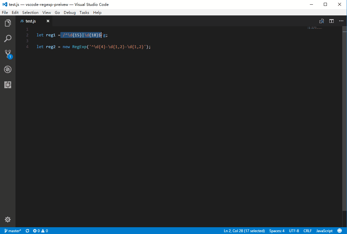 VScode Regex