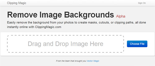 Upload image interface