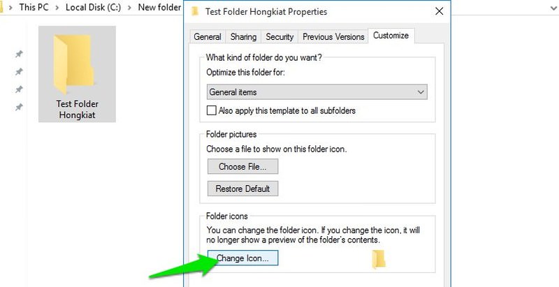 how to remove folder from desktop