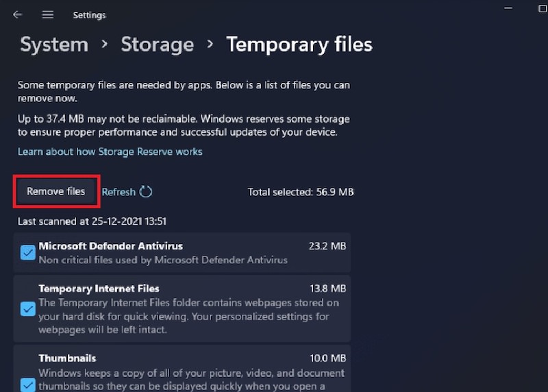 windows 11 remove temp files