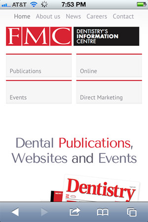 FMC - Dental Information Website for Mobile