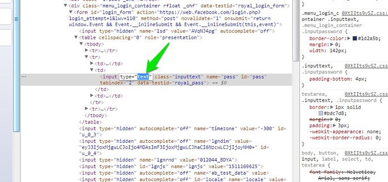 How To Reveal Passwords Asterisks In Browsers Hongkiat - how to inspect element on roblox