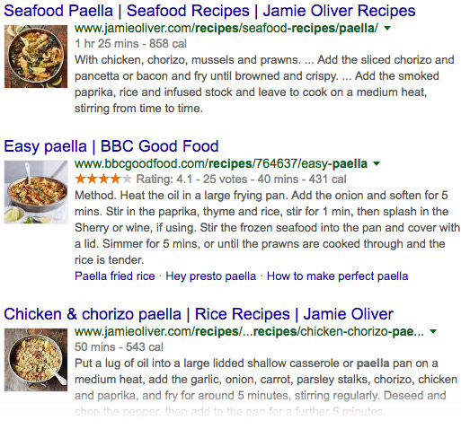 Rich Snippets Recipe Examples