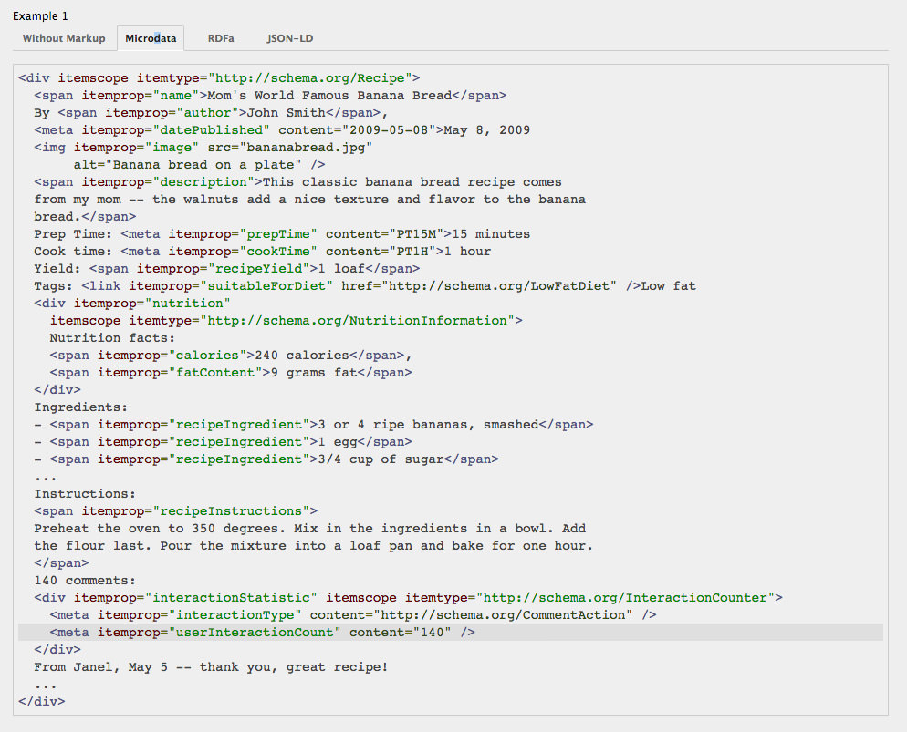 Schema Formats