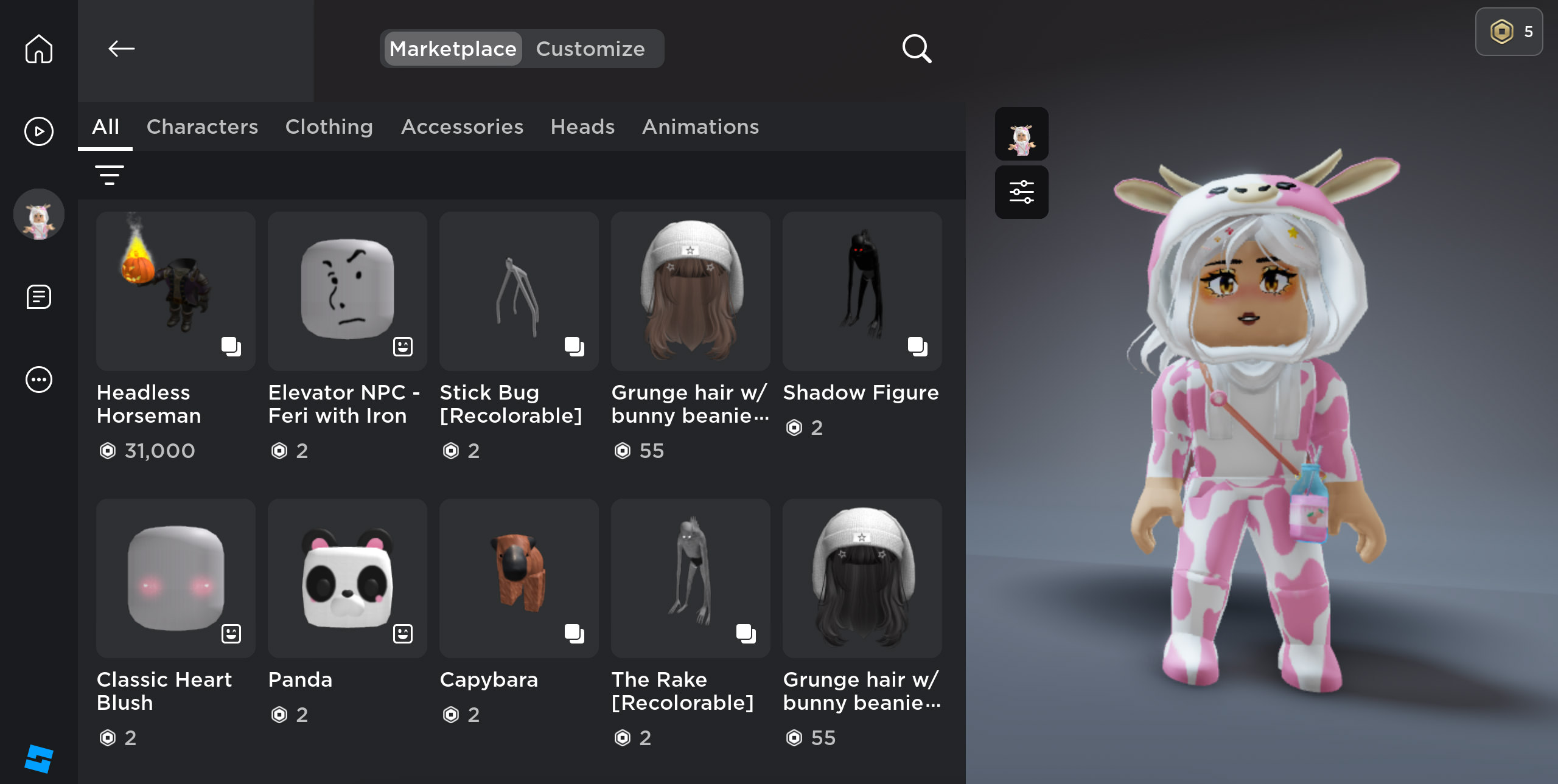 Bloxy News on X: Roblox is testing a new Avatar Items for You sort on  the home page. This sort shows you recommended items you may want for your  avatar.  /