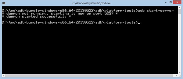 ADB Start Server