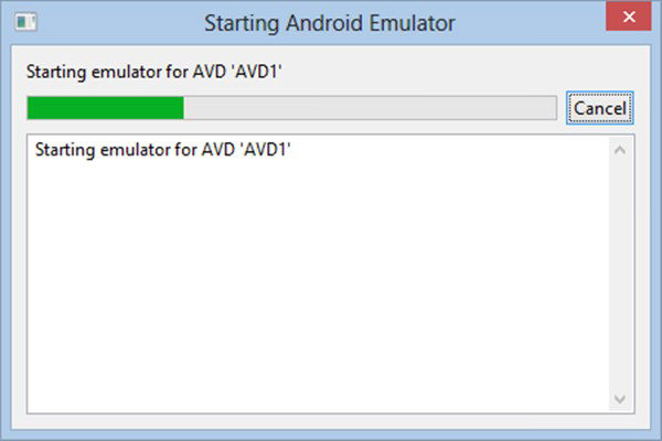 Starting Android Emulator