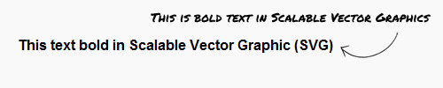 svg text bold