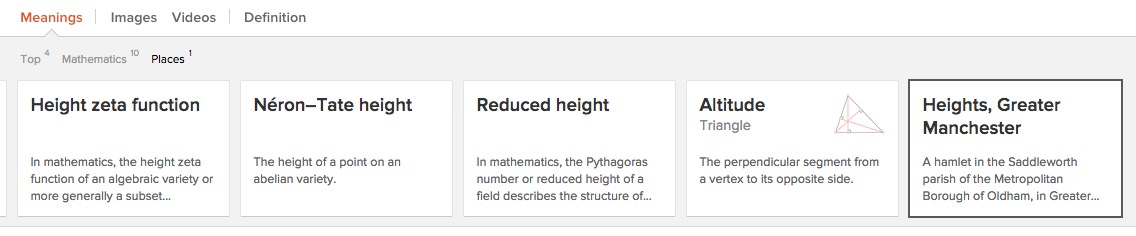 Categorized search results for 'height'