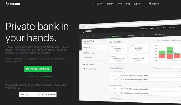 trezor suite for mac