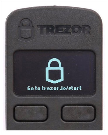 trezor first screen