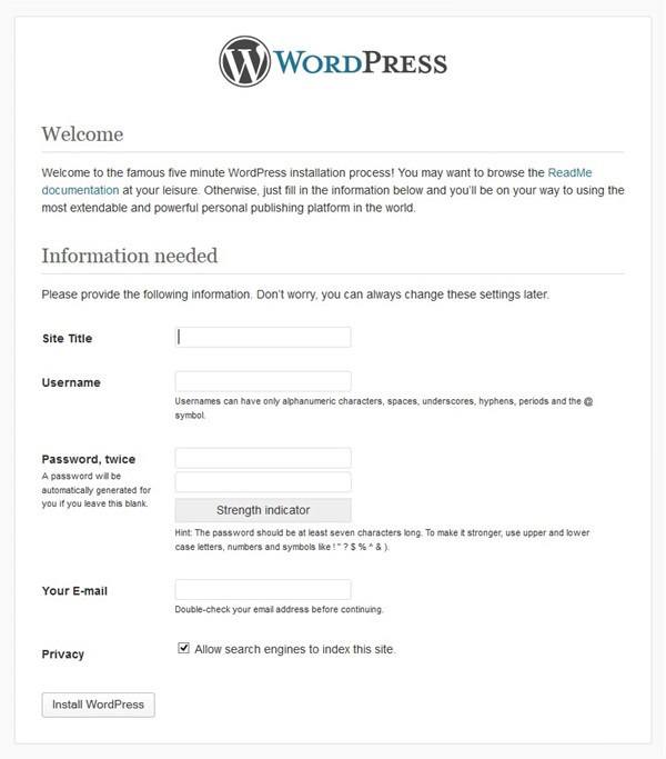 Configuring WordPress on OpenShift