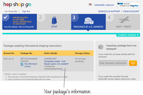 packages information