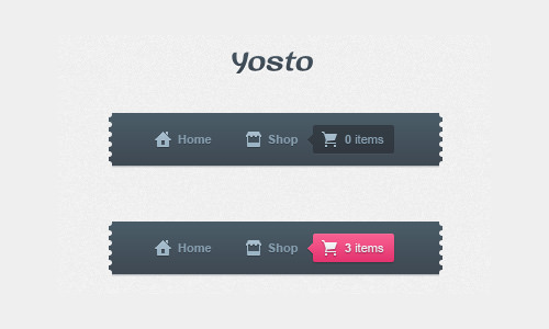 60个购物车UI,助您一臂之力 60个购物车UI,助您一臂之力