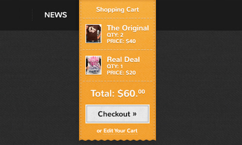 60个购物车UI,助您一臂之力 60个购物车UI,助您一臂之力