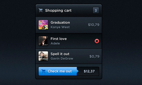 60个购物车UI,助您一臂之力 60个购物车UI,助您一臂之力