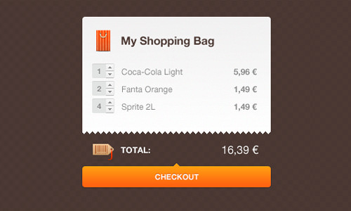 60个购物车UI,助您一臂之力 60个购物车UI,助您一臂之力
