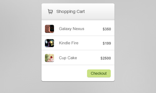 60个购物车UI,助您一臂之力 60个购物车UI,助您一臂之力