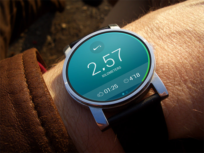 smartwatch UI