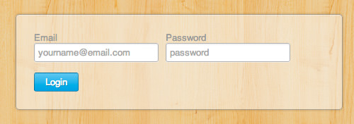 Example Web Login Form