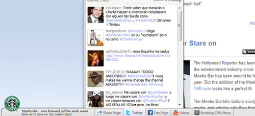 Meebo demo with Twitter toolbar